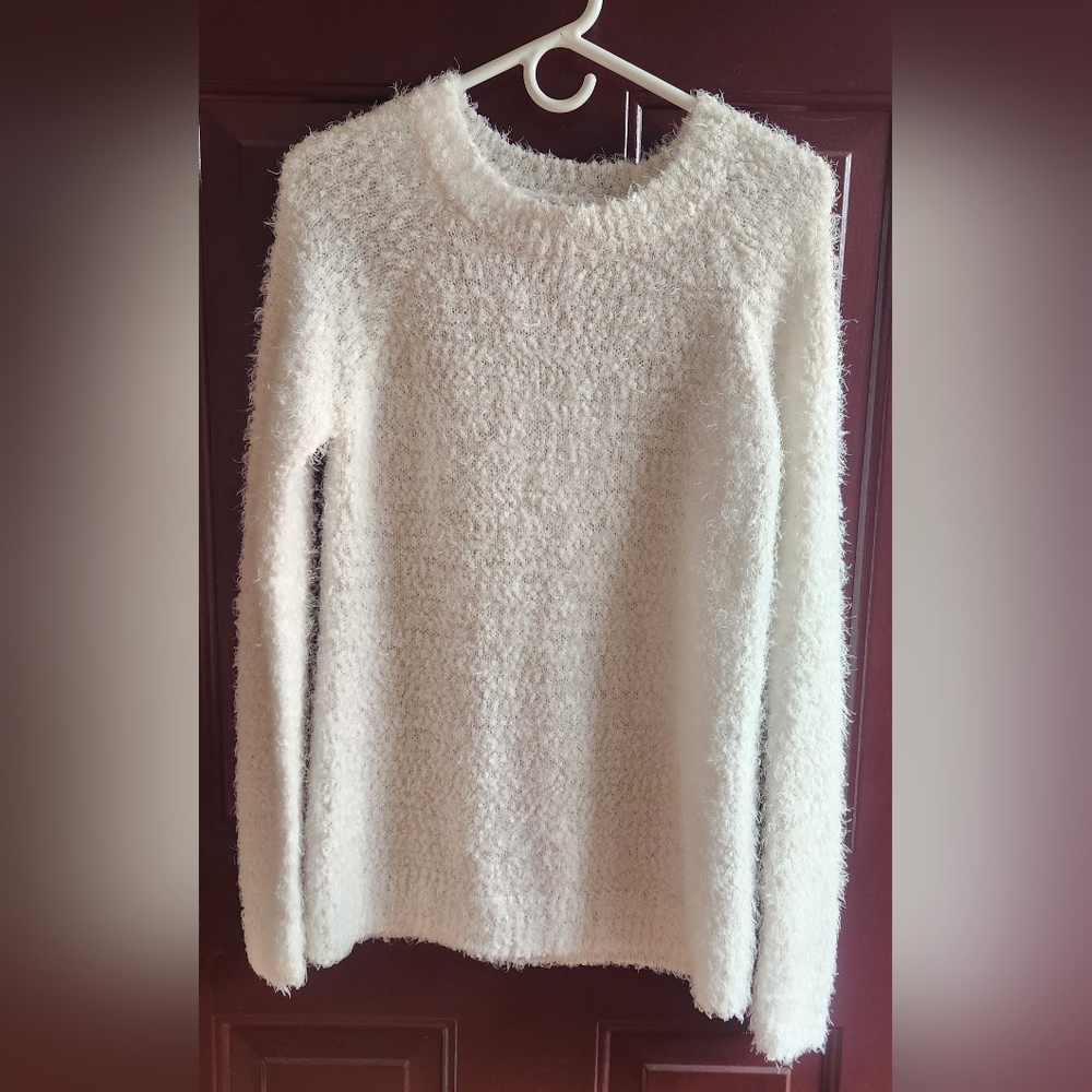 LC Lauren Conrad Fuzzy Crewneck Sweater